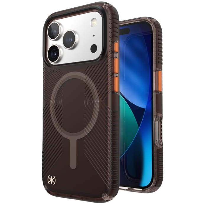 Etui Speck Presidio Lux Grip MagSafe do iPhone 17 Pro, brązowo pomarańczowe