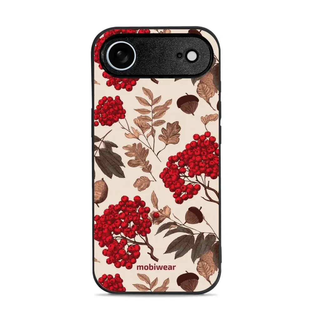 Etui ochronne do iPhone Air, Mobiwear Glossy Case, jarzębina na ecru