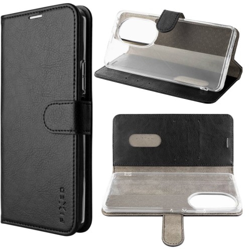 Image of Etui Fixed Book Case Opus do Honor 200 Pro, czarne