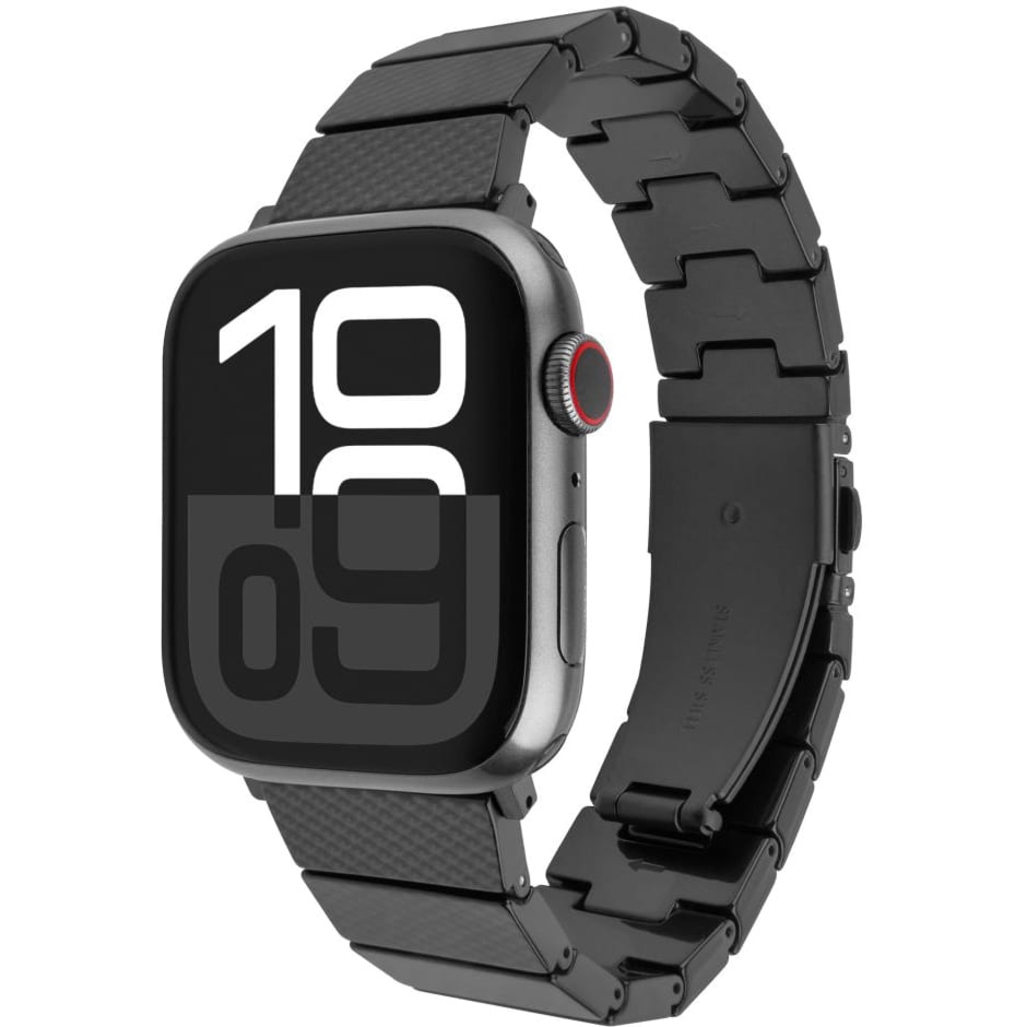 Pasek Fixed Resin do Apple Watch 49/46/45/44 mm, czarny karbon