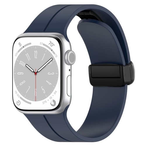 Image of Silikonowy pasek Bizon Strap Watch Silicone do Apple Watch 38/40/41/42mm, granatowy