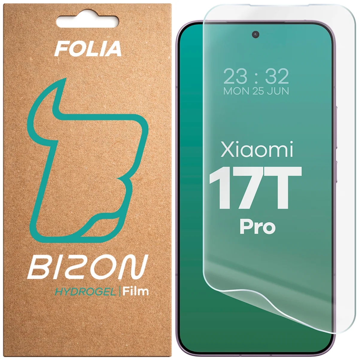 Folia hydrożelowa na ekran Bizon Film Hydrogel Front do Xiaomi 17T Pro, 1 sztuka