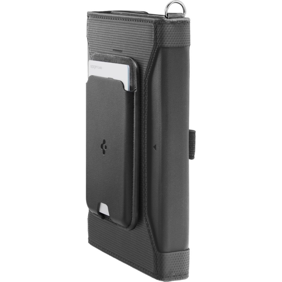 Organizer RFID, etui na karty/paszport/dokumenty, Spigen Universal Passport Holder with MagSafe Wallet, czarny