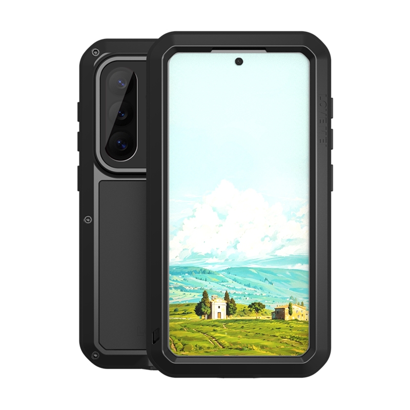 Etui pancerne + szkło LOVE MEI Powerful do Galaxy S26, czarne