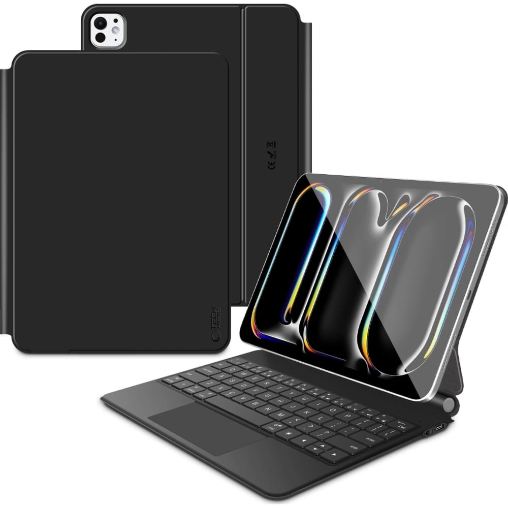 OUTLET: Etui z klawiaturą Tech Protect Smartcase Magnetic do iPad Pro 13″ M5 2025 / M4 2024, czarne