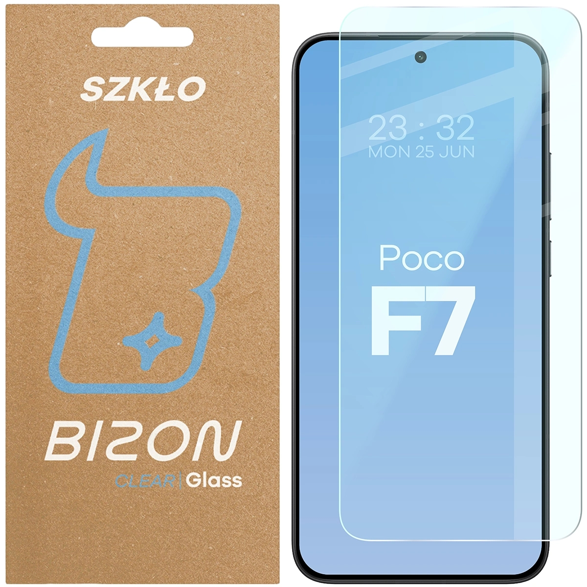 Image of Szkło hartowane Bizon Glass Clear 2 do Xiaomi POCO F7