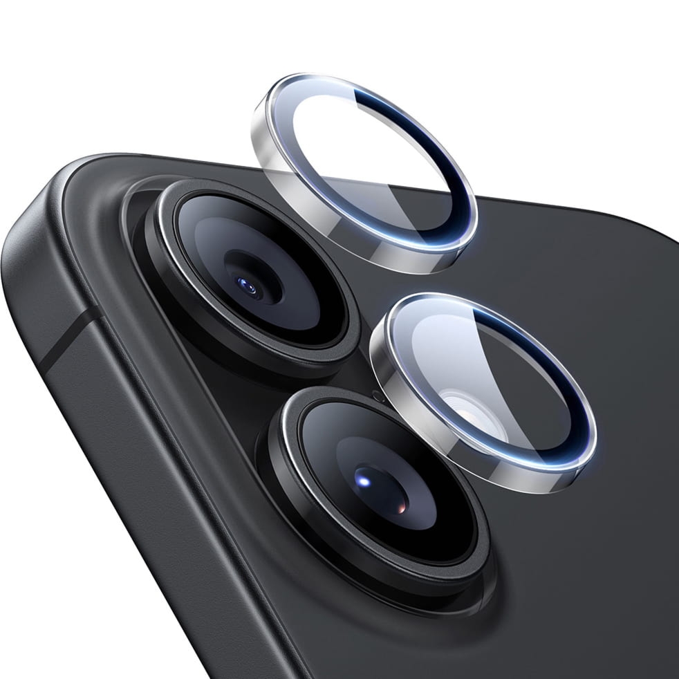 Szkło na aparat ESR Armorite Camera Protector do iPhone 17 / 16 / 16 Plus, przezroczyste z czarną ramką