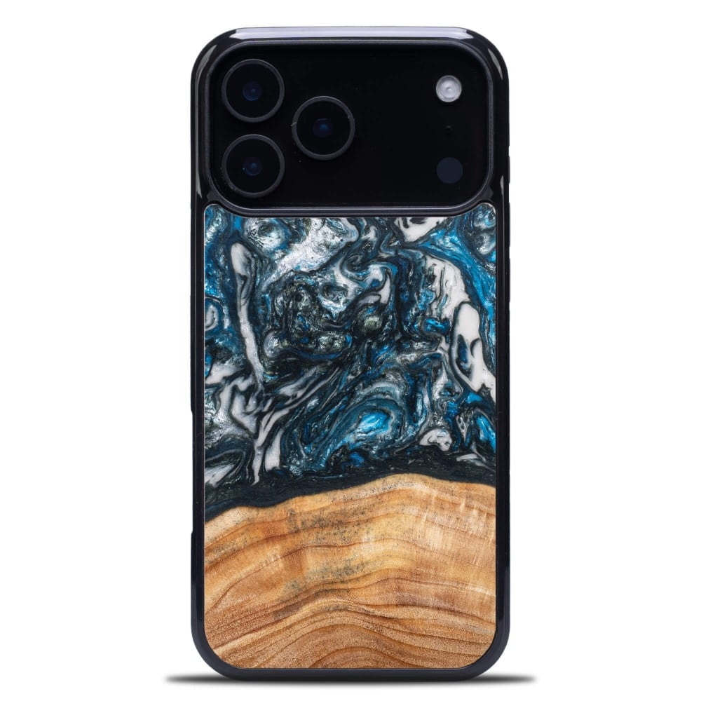 Drewniane etui do iPhone 17 Pro Max, Bewood Unique Planets Ziemia