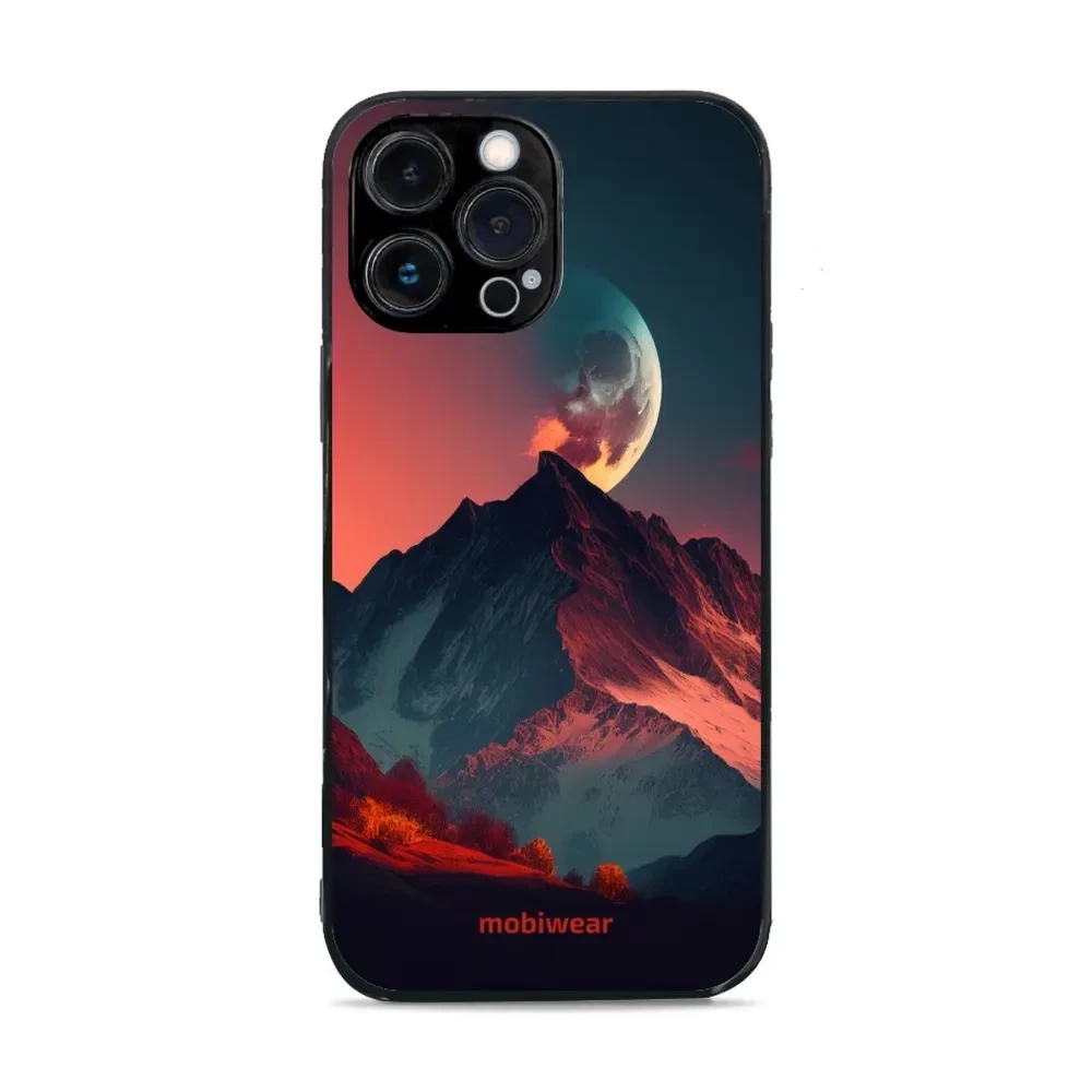 Etui ochronne do iPhone 13 Pro Max, Mobiwear Glossy Case, górski zmierzch