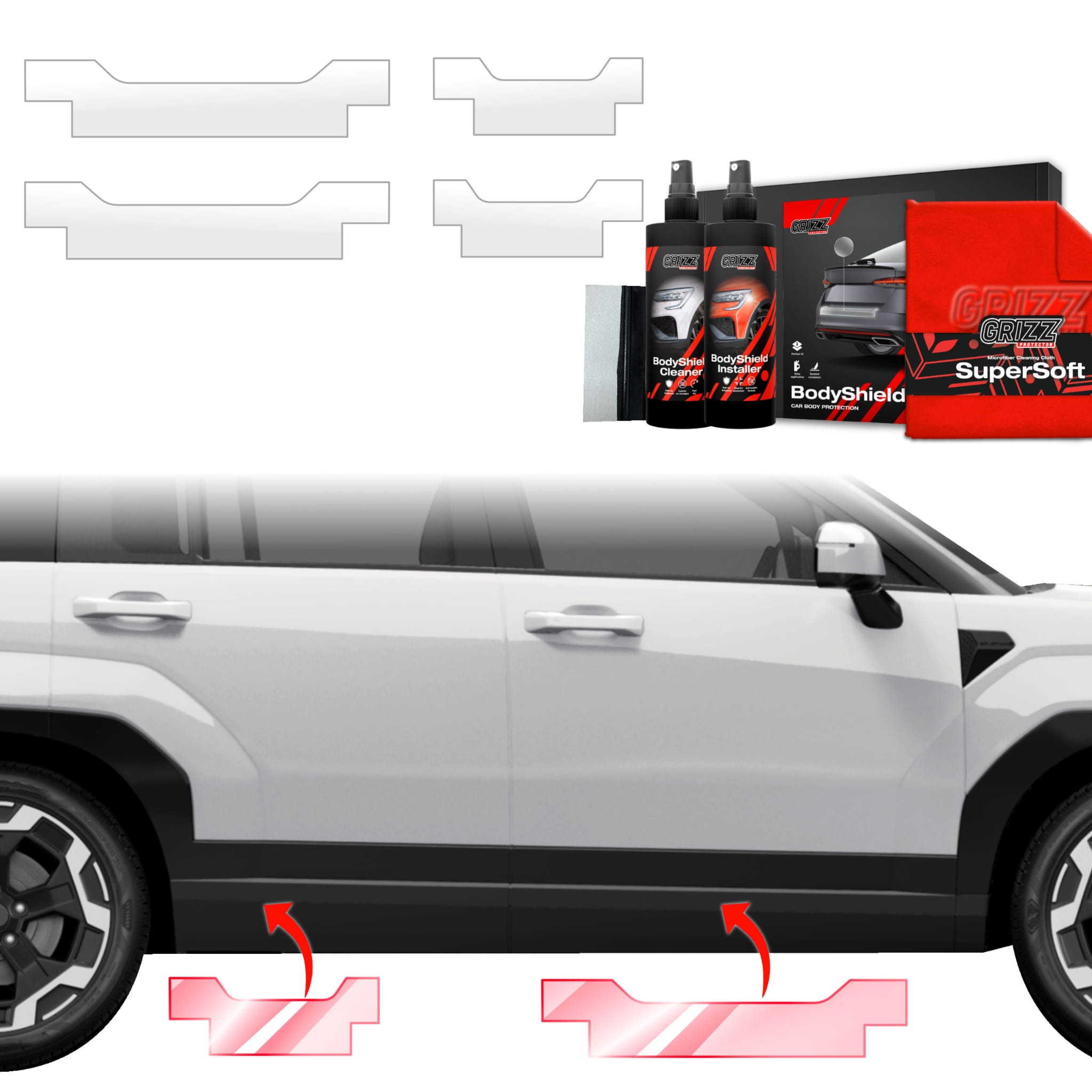 4w1 Folia ochronna Grizz Protector na progi do Hyundai Santa Fe (2023-2026)