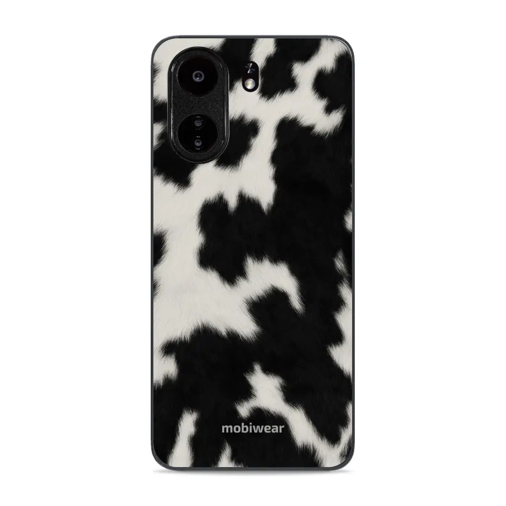 Etui ochronne do Xiaomi Redmi 13C 5G, Mobiwear Glossy Case, krowie futerko