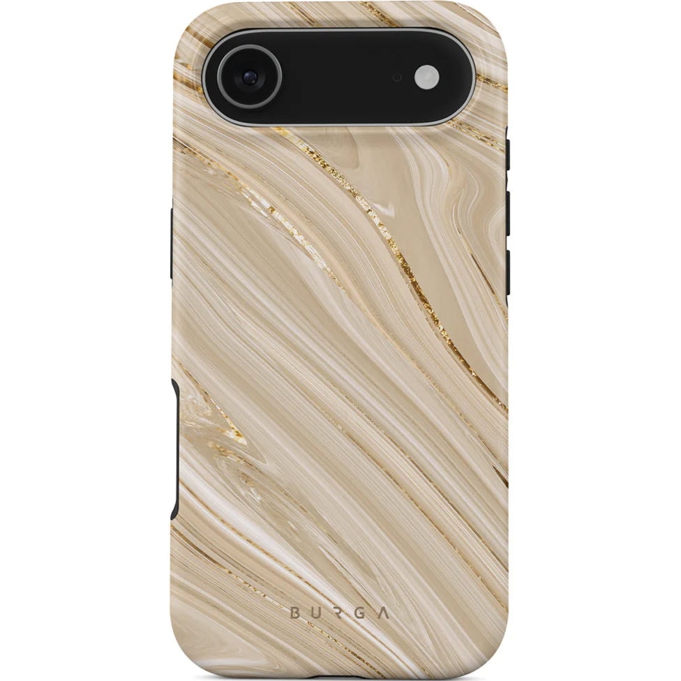 Etui Burga Full Glam Tough Magnetic do iPhone Air, beżowe wzorzyste
