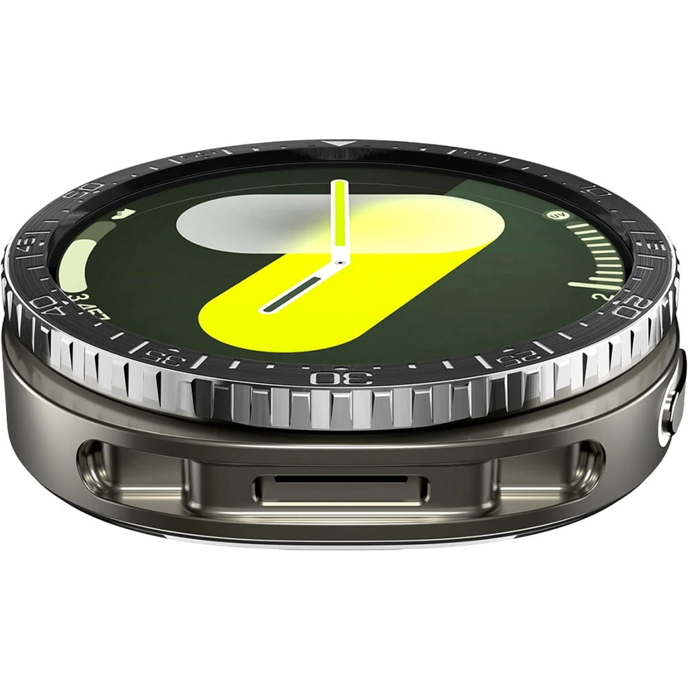 Osłona na bezel Spigen Bezel Tune do Galaxy Watch 8 44 mm, czarno-srebrna