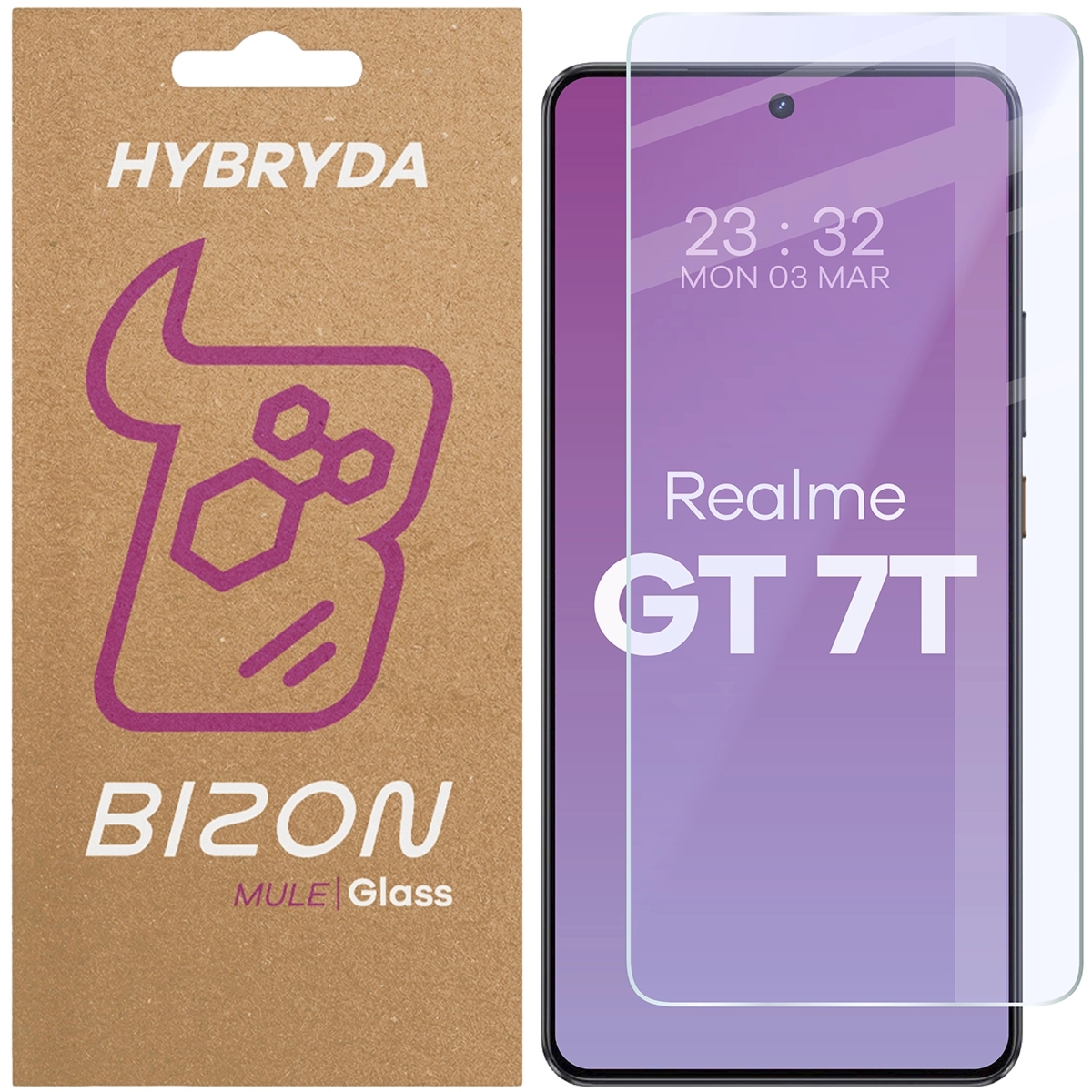 Elastyczne szkło hybrydowe Bizon Hybrid Mule do Realme GT 7T