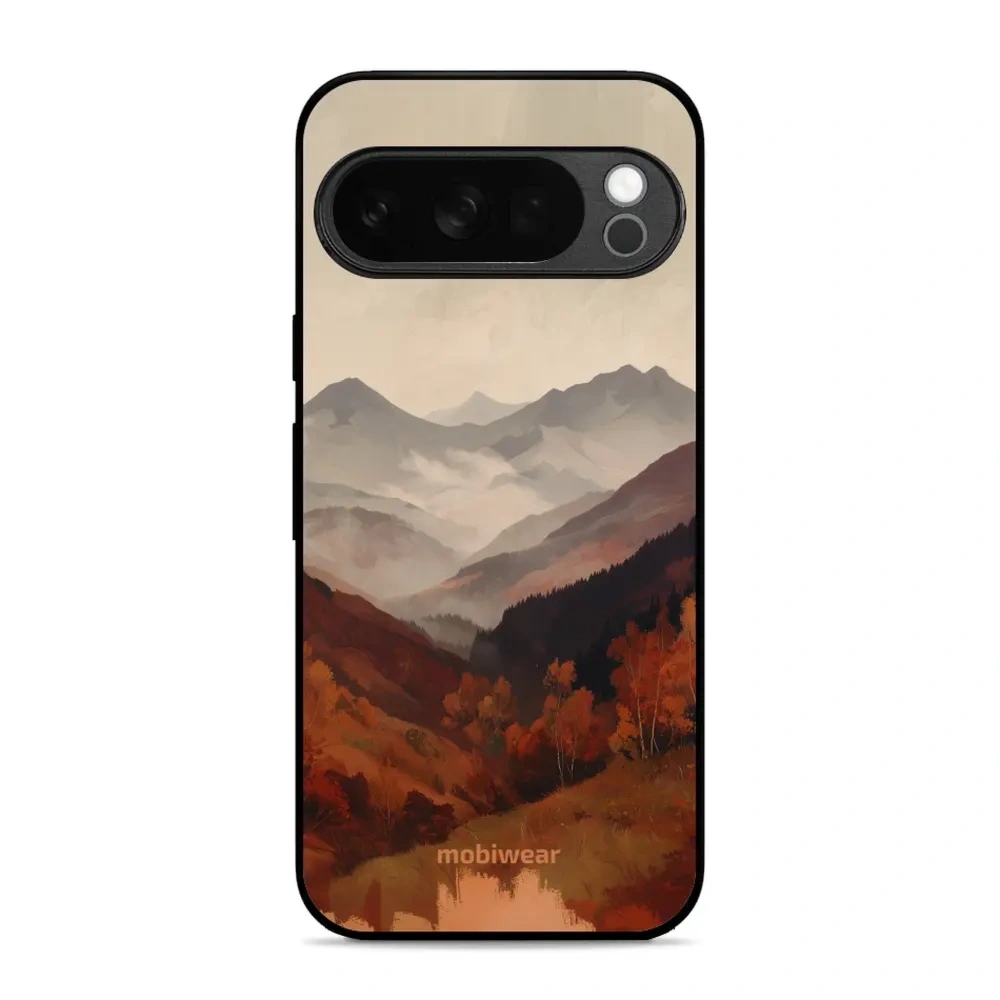 Etui ochronne do Google Pixel 10 Pro, Mobiwear Glossy Case, mglista dolina w górach