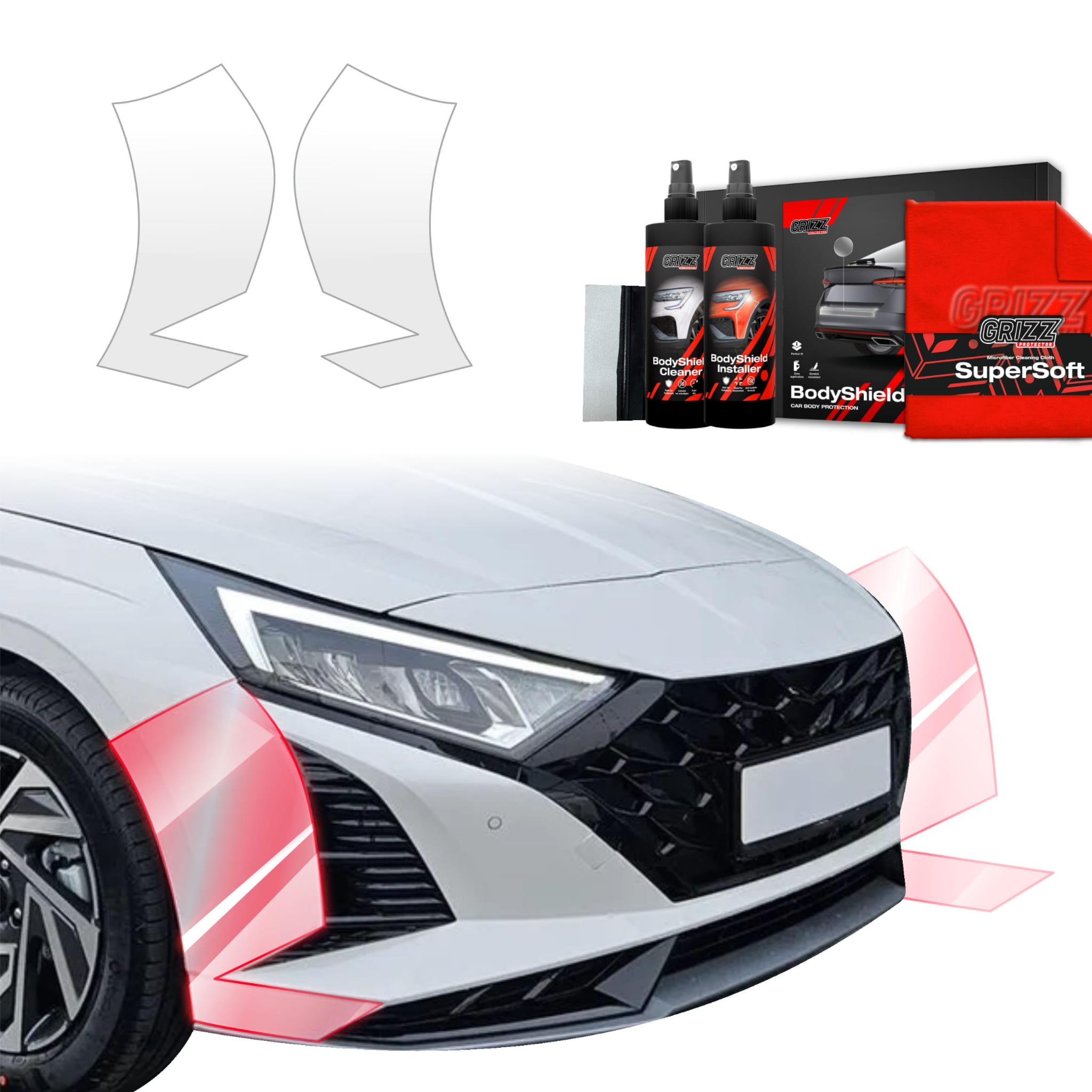 2w1 Folia ochronna Grizz Protector na zderzak do Hyundai i20 (2023-2026)