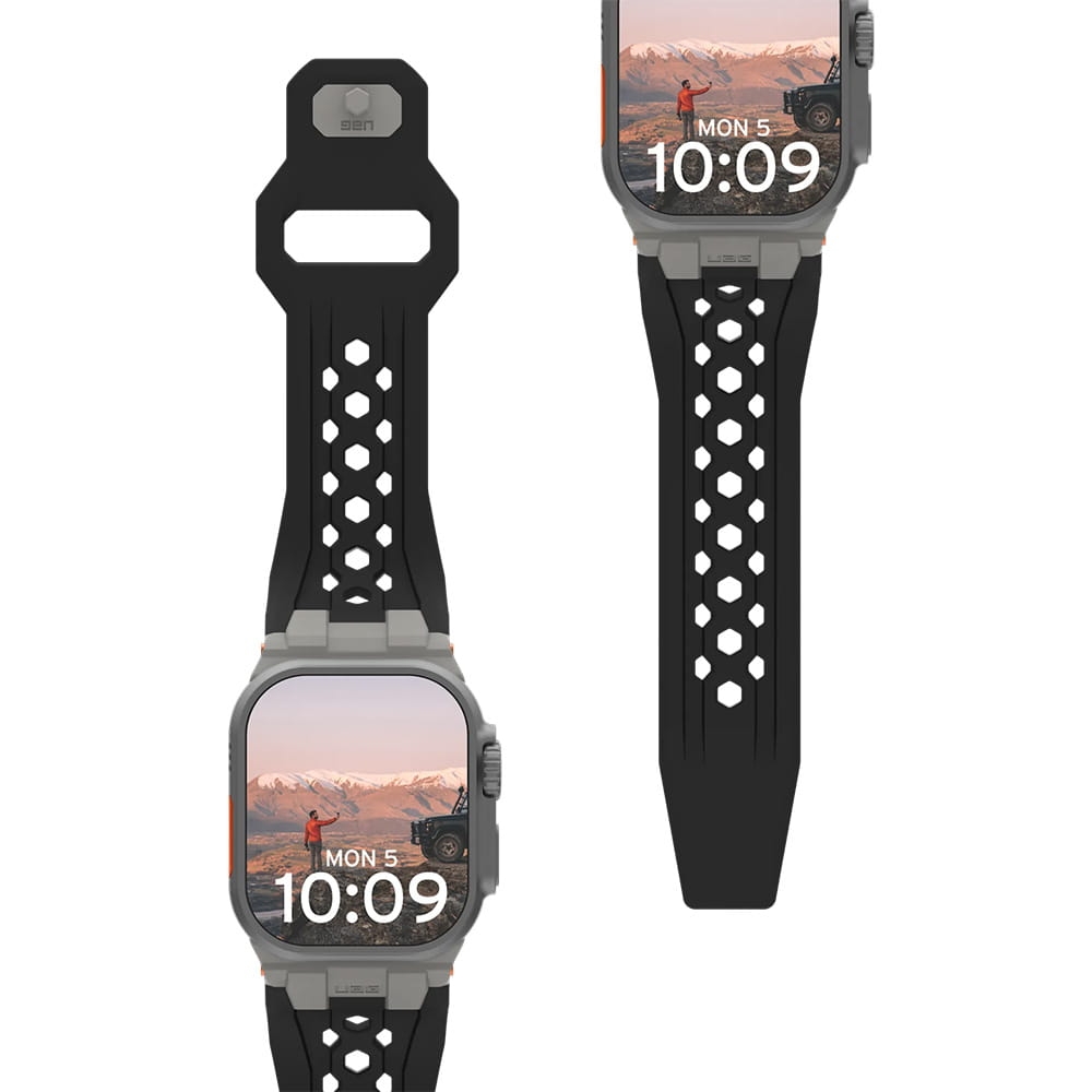 Image of Pasek Urban Armor Gear UAG Monarch Strap do Apple Watch 49/46/45/44 mm, czarny