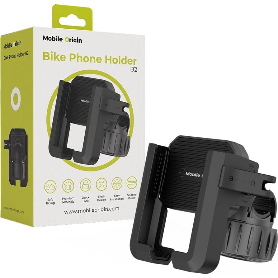 Image of Uchwyt rowerowy/motocyklowy do telefonu na kierownicę Mobile Origin Bike Phone Holder B2, czarny