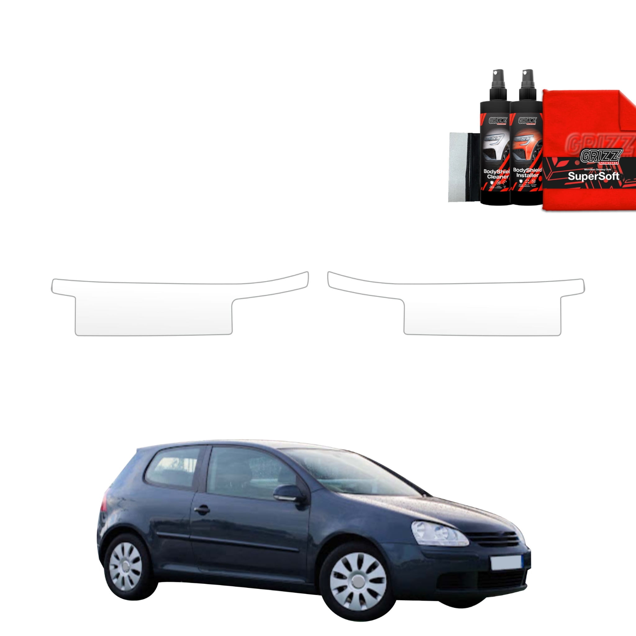 2w1 Folia ochronna na progi Grizz Protector do Volkswagen Golf 5 Hatchback 3D (2003-2009)