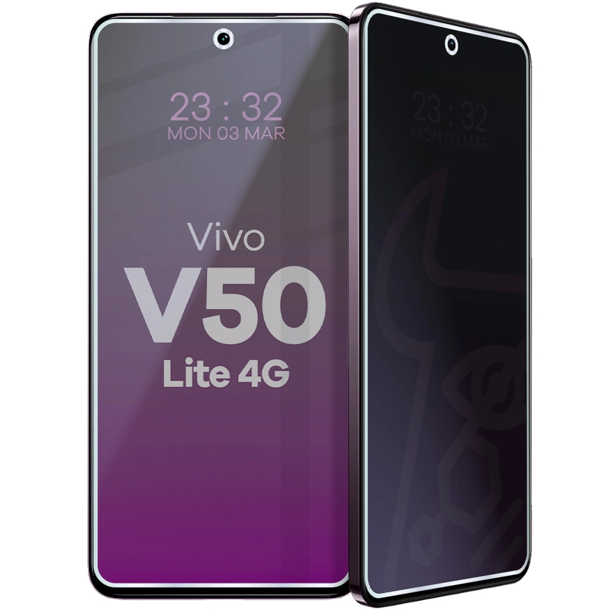 Prywatyzujące szkło hybrydowe Bizon Hybrid Shadow do Vivo V50 Lite 4G, matowe