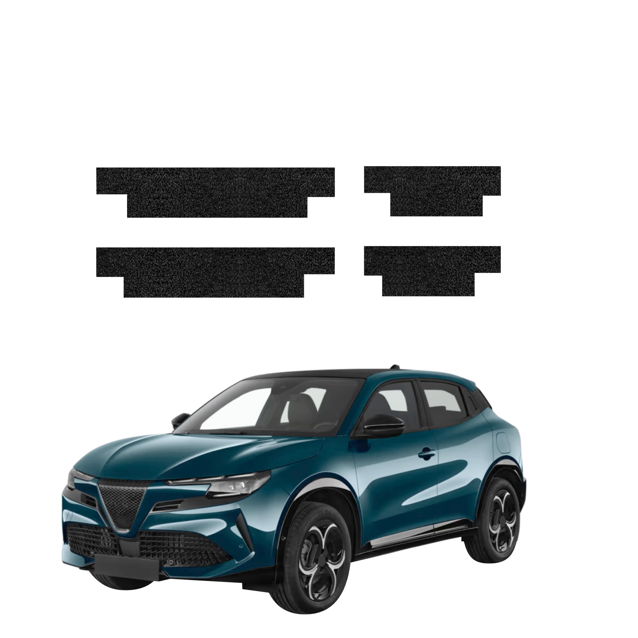 4w1 Czarna powłoka techniczna Grizz Protector na progi Alfa Romeo Junior (2024-2026)