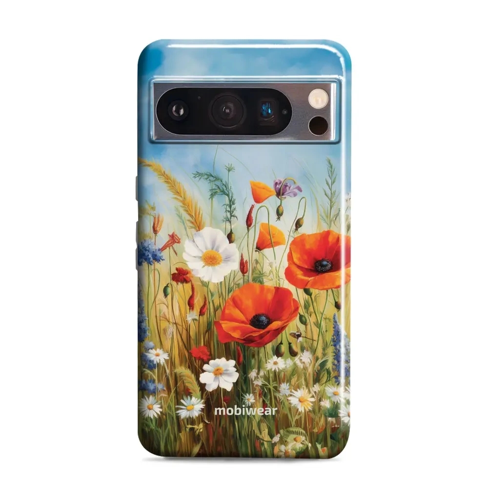 Image of Etui ochronne do Google Pixel 8 Pro, Mobiwear Elite Pro, łąkowe kwiaty