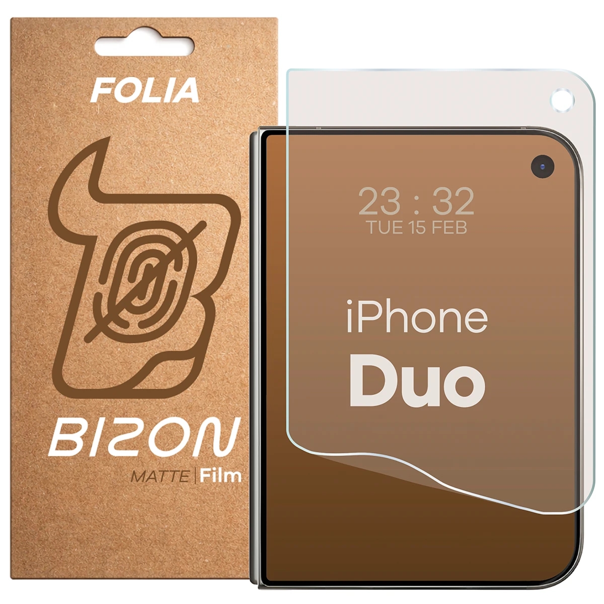 Folia matowa Bizon Film Matte do iPhone Duo, 1 sztuka