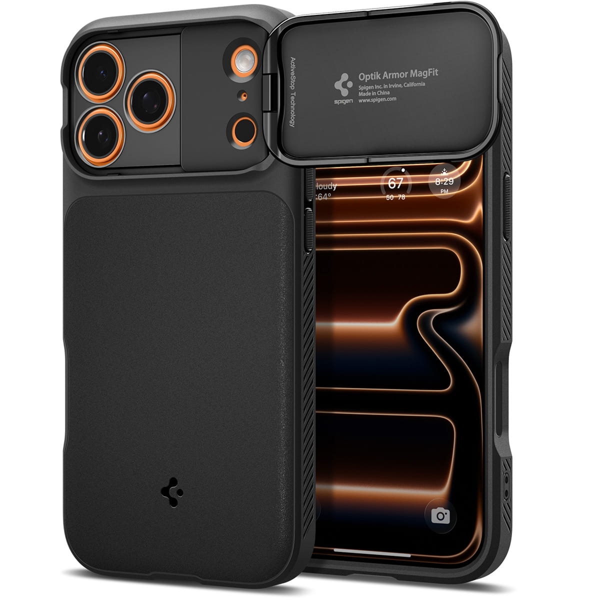 OUTLET: Etui Spigen Optik Armor Mag do MagSafe do iPhone 18 Pro Max / 17 Pro Max, czarne