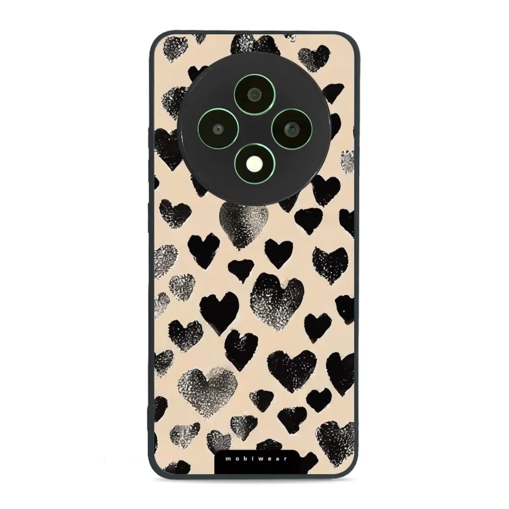 Etui ochronne do Oppo Reno 12 FS, Mobiwear Glossy Case, beżowa miłość