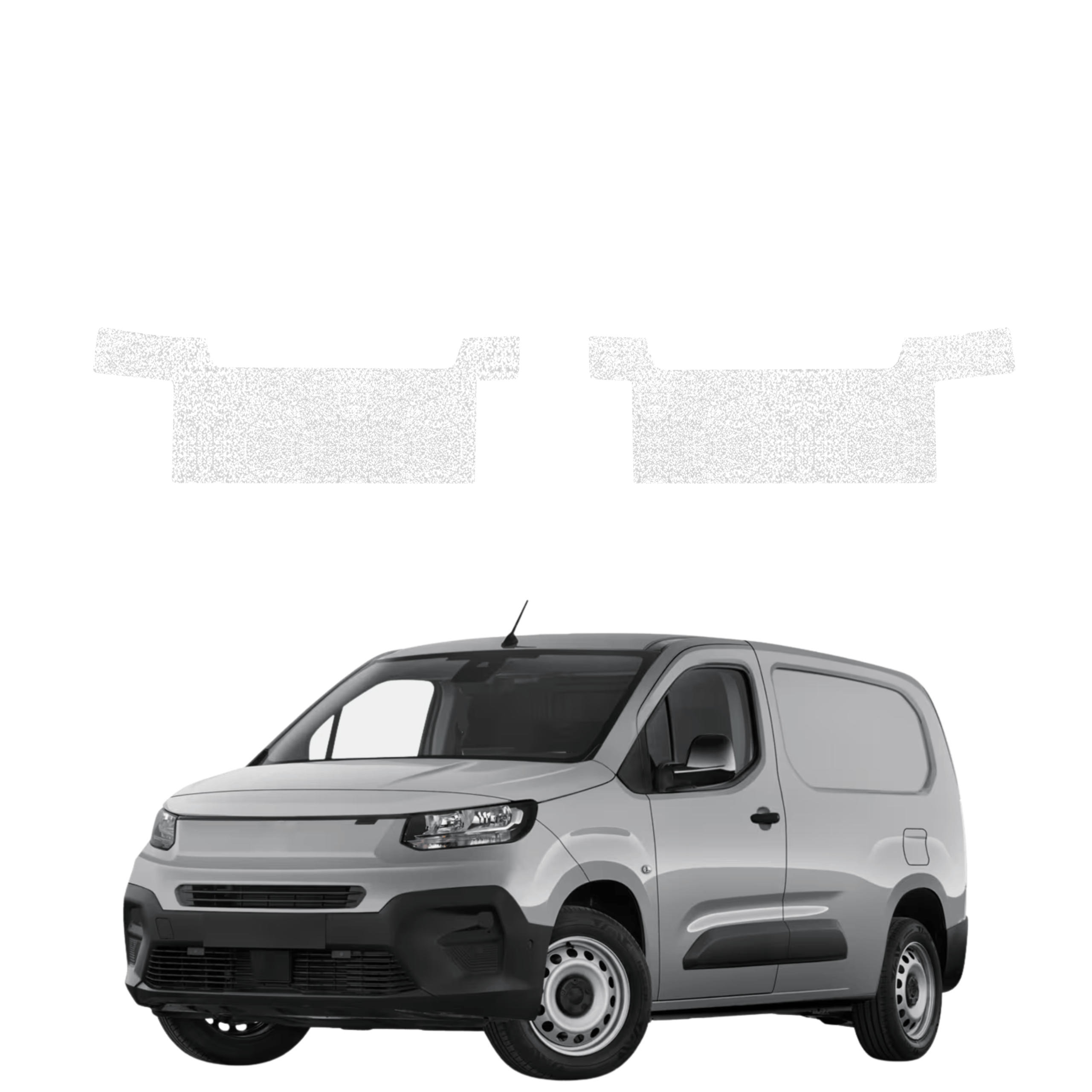 2w1 Biała powłoka techniczna Grizz Protector na przednie progi Fiat Doblo Cargo (2018-2026)