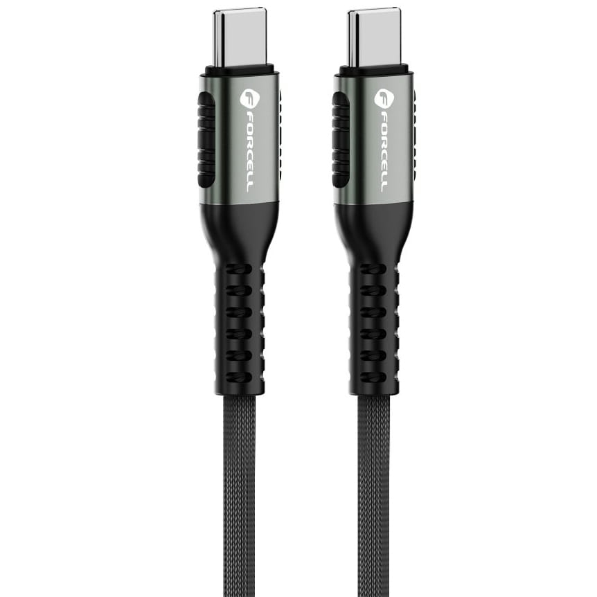 Image of Kabel Forcell F-Energy C263 USB-C do USB-C, 5A, 240W, 1,2 m, czarny