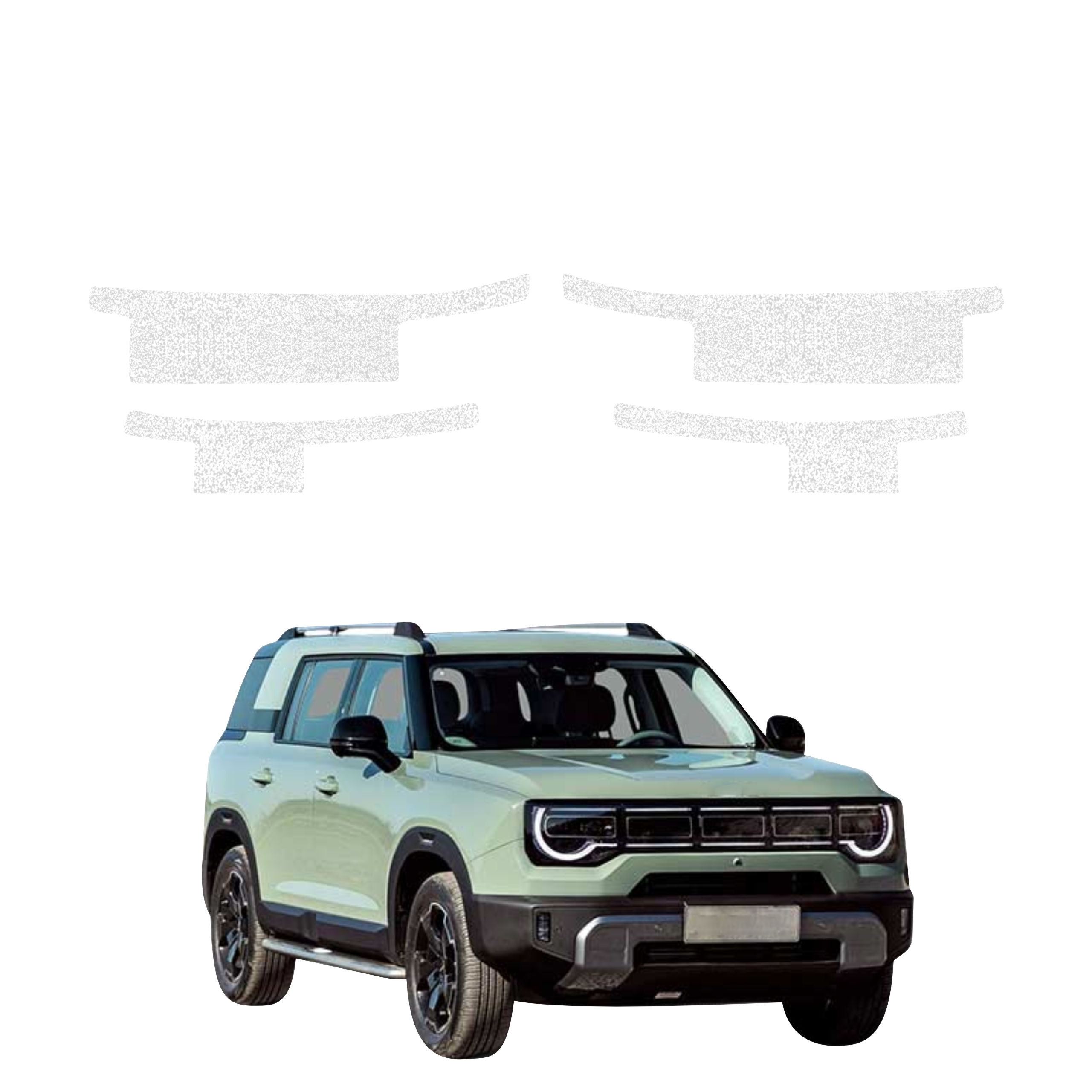 4w1 Biała powłoka techniczna Grizz Protector na progi BAIC BJ30 (2026)