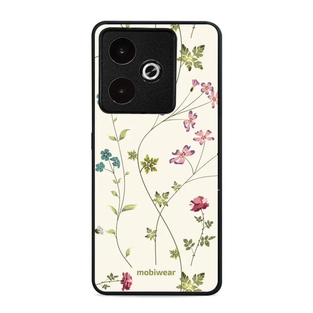 Etui ochronne do Realme GT 7, Mobiwear Glossy Case, sielski kwiat