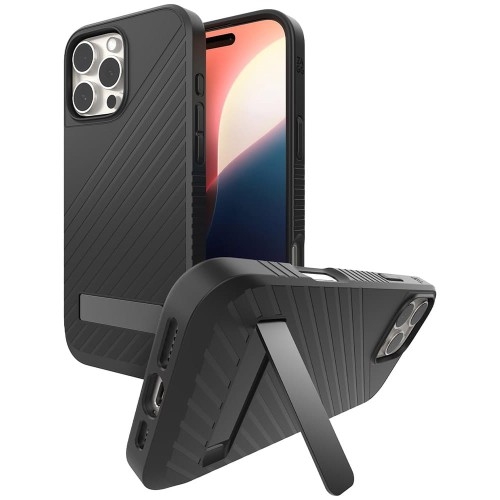 Image of Etui Zagg Gear4 Denali Snap Kickstand do MagSafe do iPhone 16 Pro Max, czarne