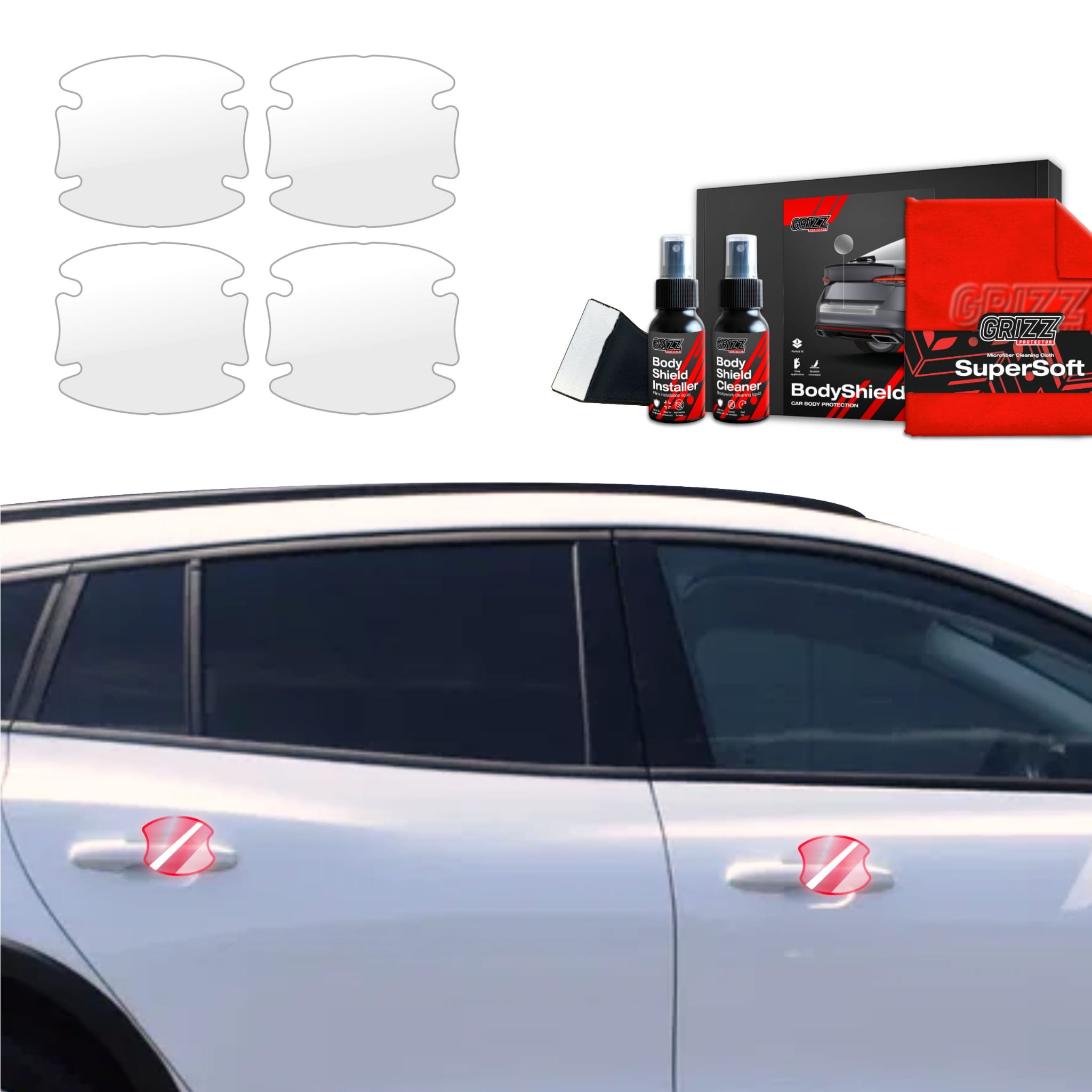 4w1 Folia ochronna pod klamki Grizz Protector do Ford Focus Active X Kombi Facelift (2021-2025)