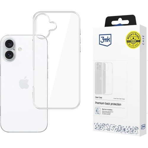 Image of Etui 3mk Clear Case do iPhone 16 Plus, przezroczyste