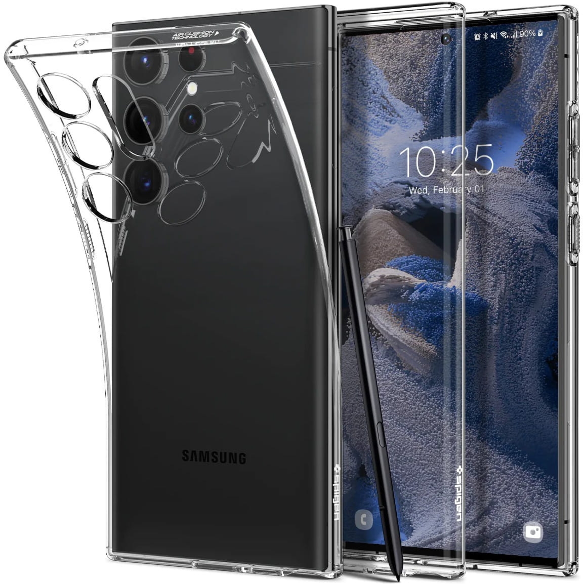 OUTLET: Etui Spigen Liquid Crystal do Galaxy S23 Ultra, przezroczyste