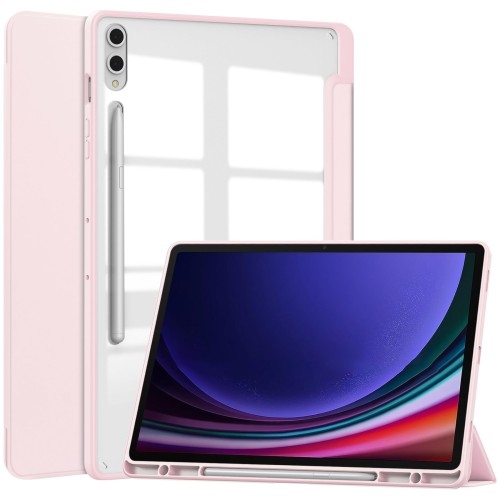 Image of Etui Bizon Case Tab Clear Matt do Galaxy Tab S10 Plus / S9 Plus, jasnoróżowe