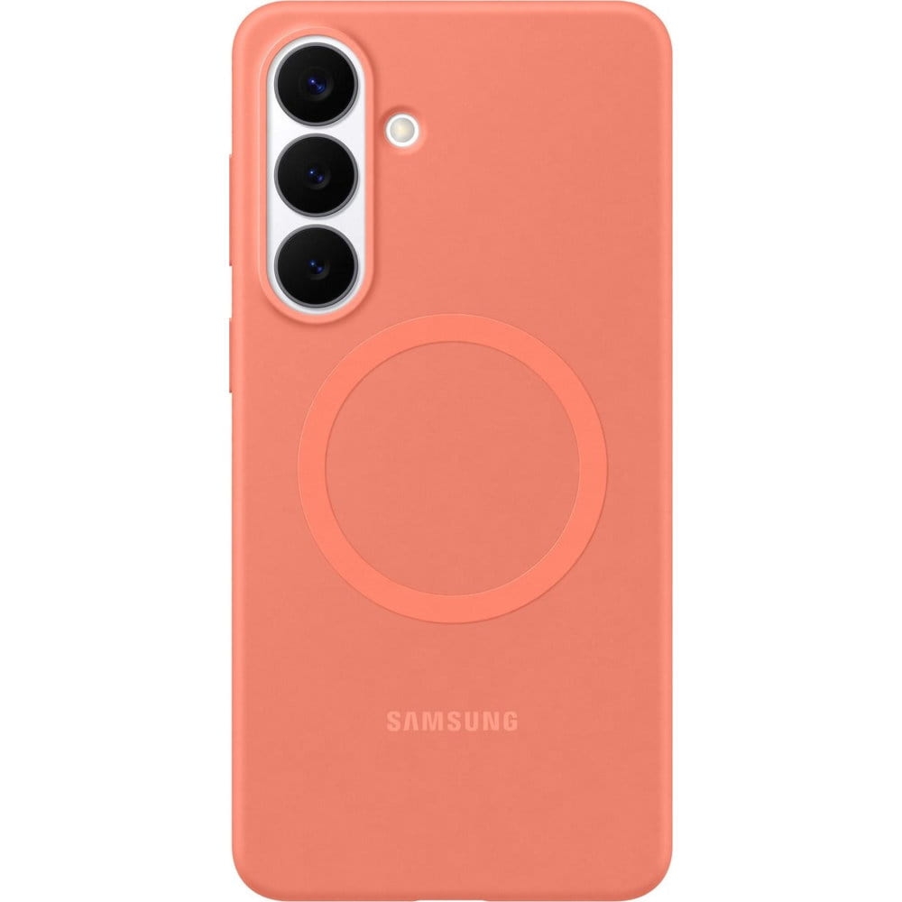 Oryginalne etui Samsung Silicone Magnet Case do Galaxy S26 Plus, do MagSafe, jasnoczerwone