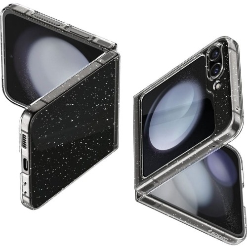 Image of Etui Spigen Air Skin do Galaxy Z Flip5, przezroczyste z brokatem