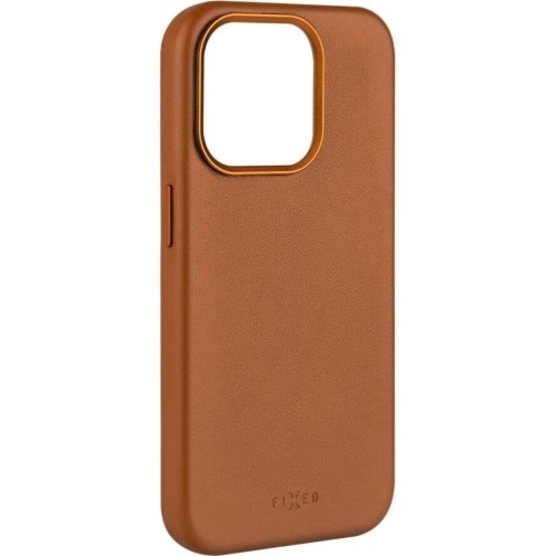 Image of Etui Fixed MagLeather do iPhone 15 Pro, brązowe