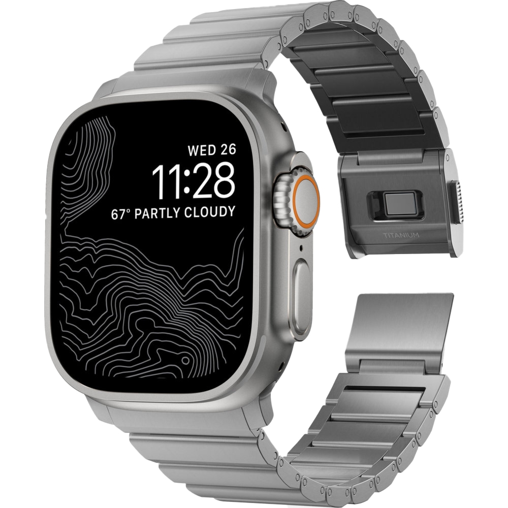 Bransoleta Nomad Titanium Band do Apple Watch 49/46/45/44 mm, tytanowy