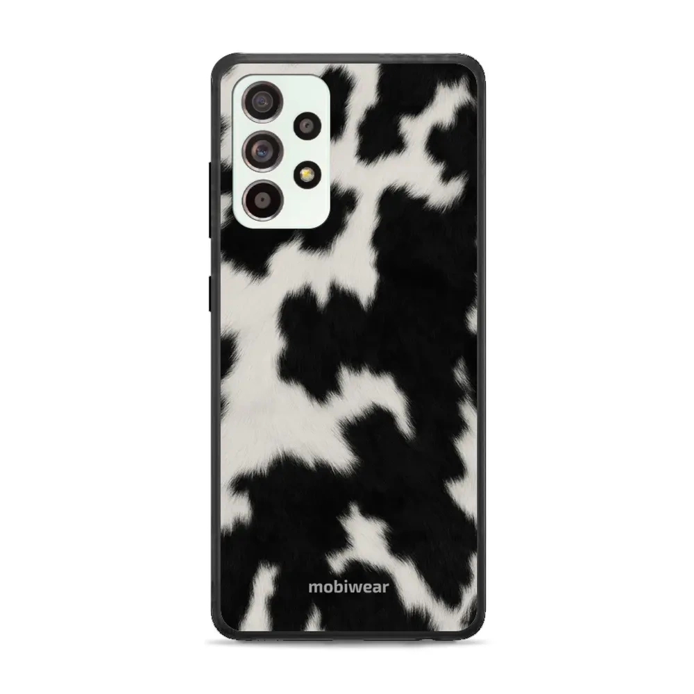 Etui ochronne do Galaxy A52, Mobiwear Glossy Case, krowie futerko