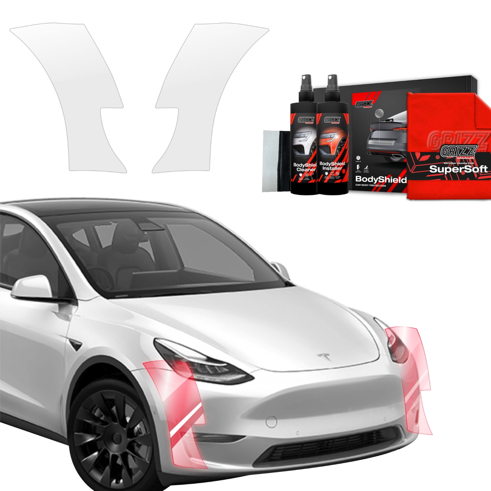 2w1 Folia ochronna na zderzak Grizz Protector do Tesla Model Y (2020-2024)