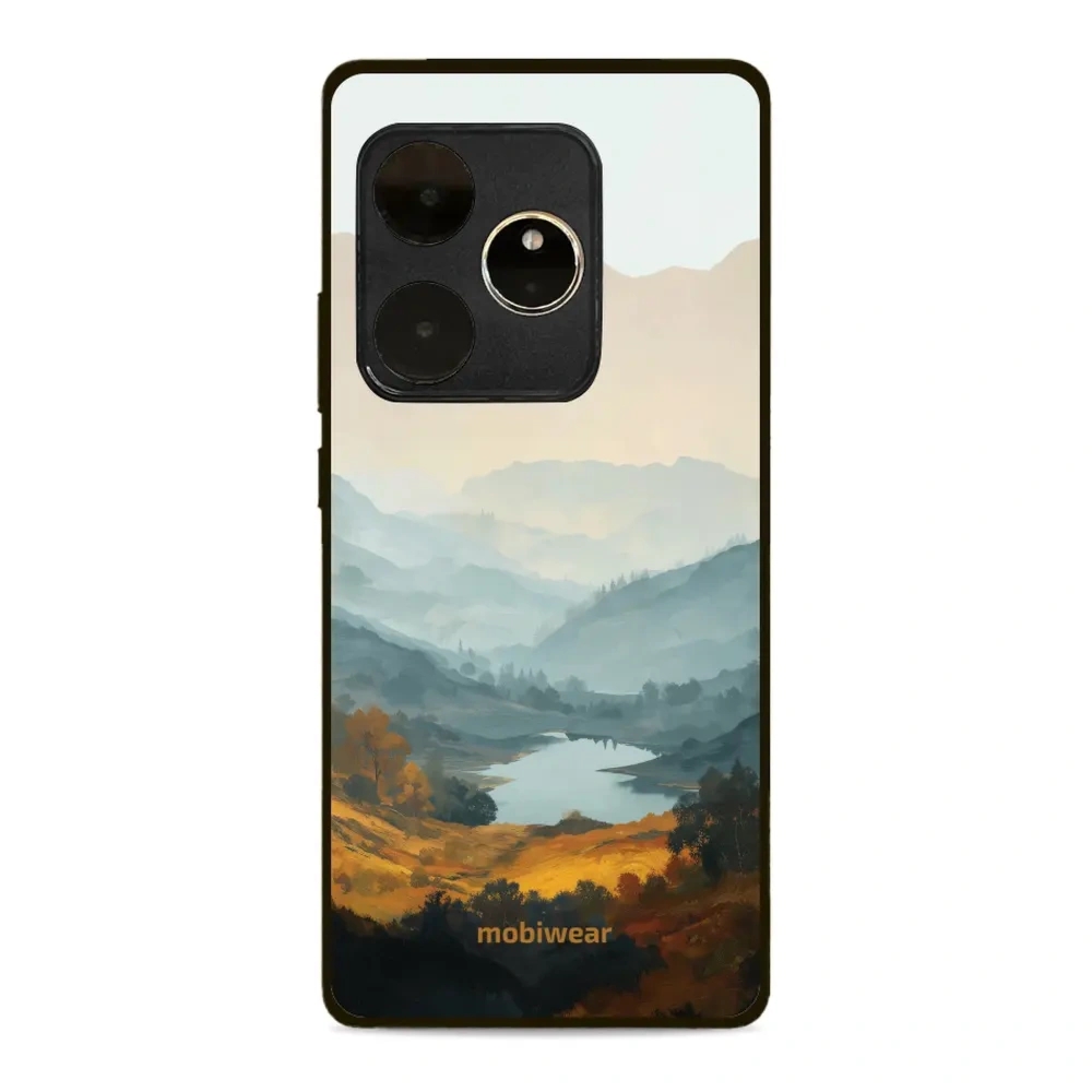 Etui ochronne do realme GT 6, Mobiwear Glossy Case, jezioro w dolinie