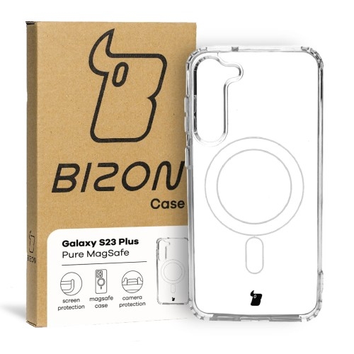 Image of Etui Bizon Case Pure MagSafe do Galaxy S23 Plus, przezroczyste