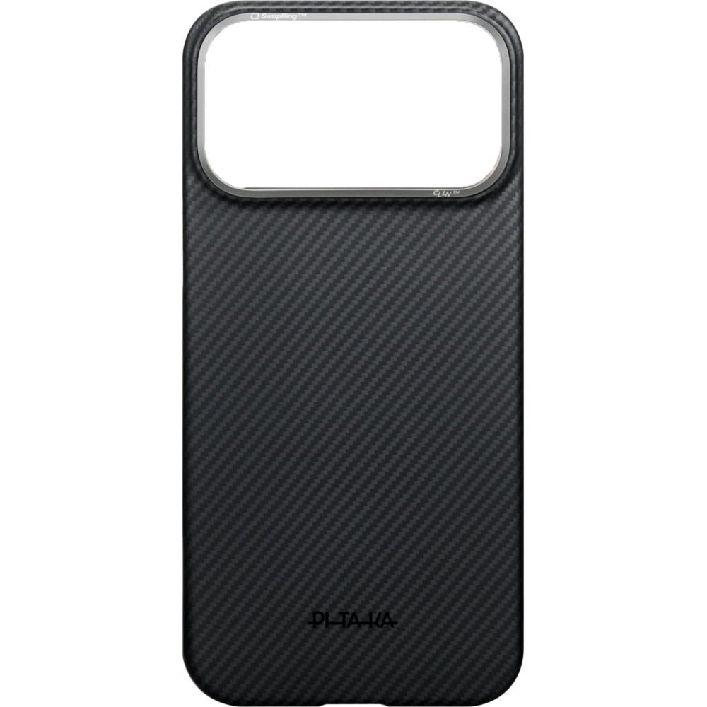 Etui aramidowe Pitaka Ultra-Slim Case do MagSafe, do iPhone 18 Pro Max / 17 Pro Max, czarno-szary