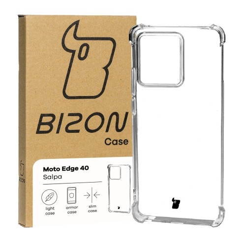 Image of Elastyczne etui Bizon Case Salpa do Motorola Edge 40, przezroczyste