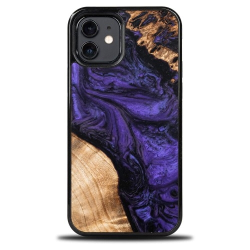 Image of Drewniane etui Bewood do iPhone 12 / 12 Pro, Violet