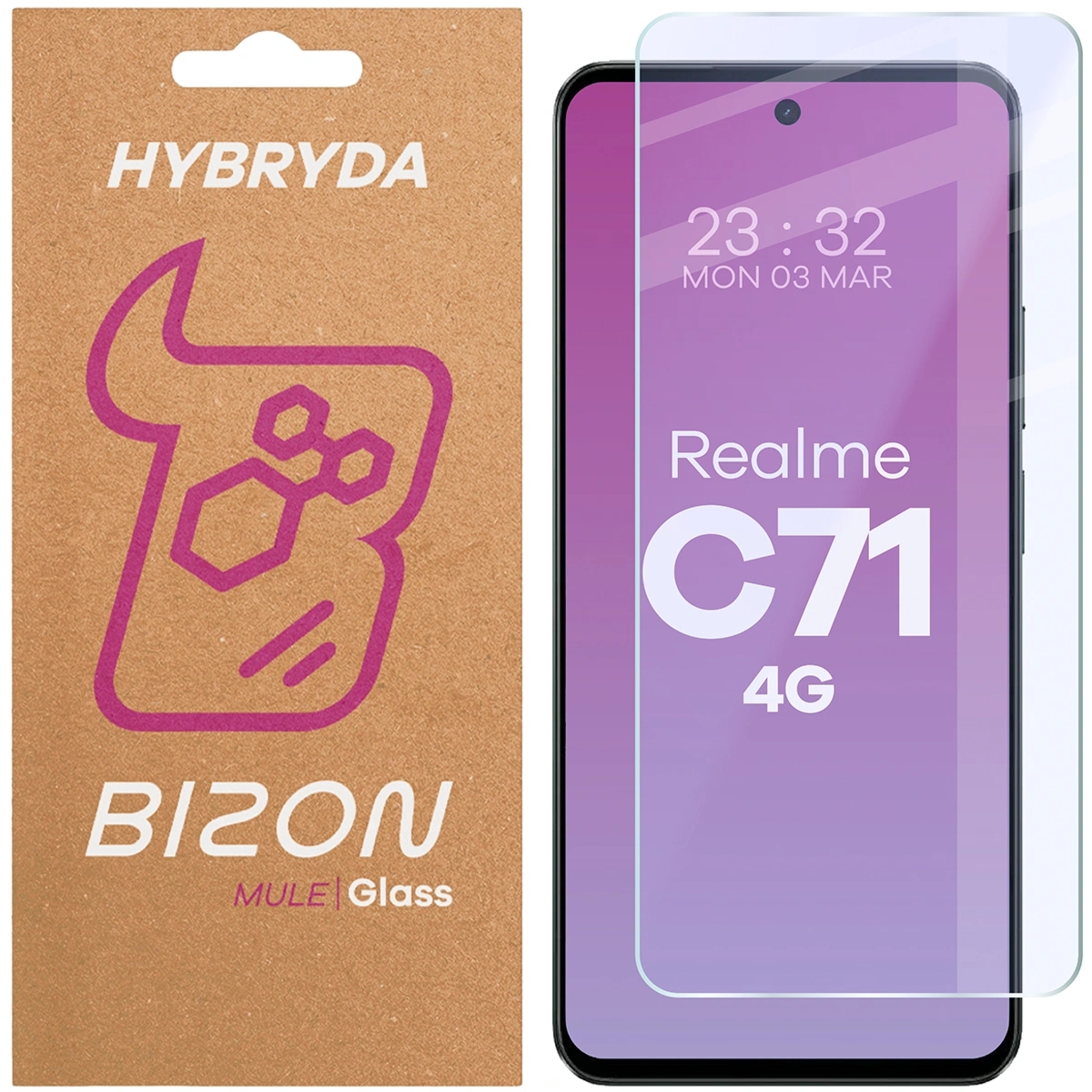 Elastyczne szkło hybrydowe Bizon Hybrid Mule do Realme C71 4G